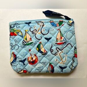 Vera Bradley Small Zip Pouch - Sailboats
